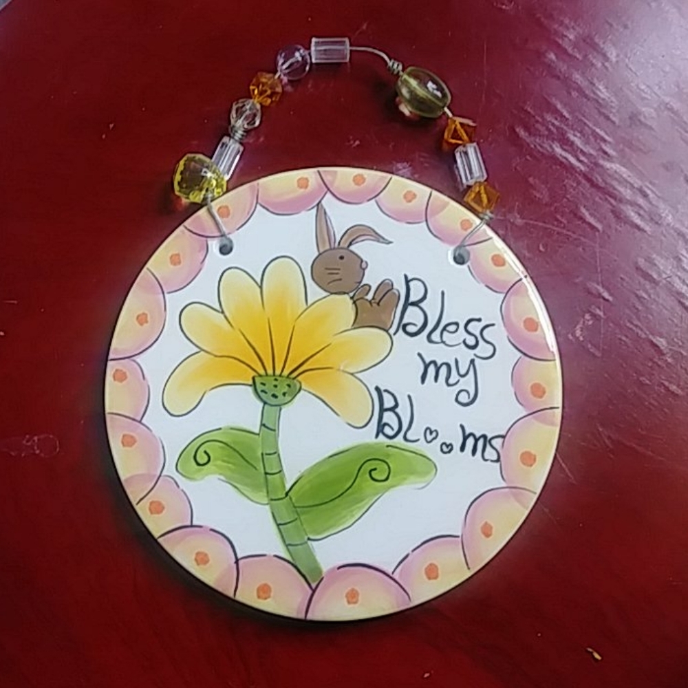 Ceramic garden sign